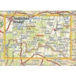 KČT 78 Česká Kanada a Slavonicko - nástěnná turistická mapa 90 x 60 cm Varianta: mapa v dřevěném rámu, Provedení: Ticiago šedý – Sleviste.cz
