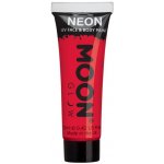 Smiffys.com Barva na obličej a tělo Moon Glow Intense Neon UV červená 12 ml – Hledejceny.cz