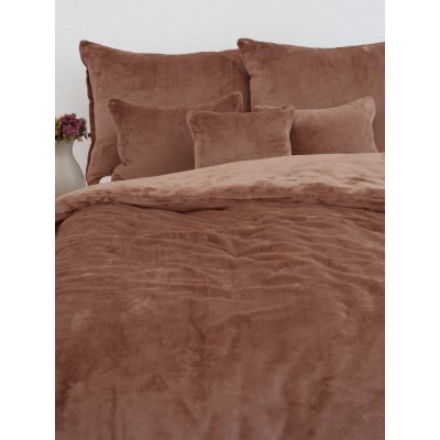 MKLuzkoviny.cz Povlečení mikroplyš Exclusive Laura mocha mousse 140x200 70x90 – Hledejceny.cz