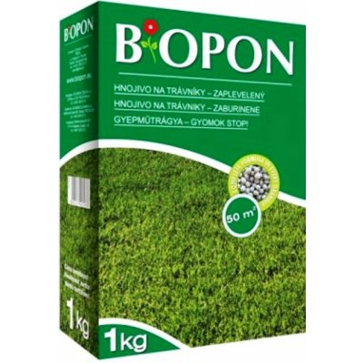 Biopon Trávník zaplevelený hnojivo 1 kg