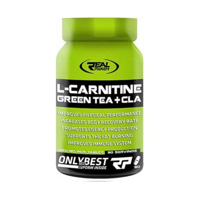Real Pharm L-Carnitin + Green Tean + Cla 90 kapslí – Sleviste.cz