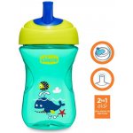 Chicco hrneček Advanced s hubičkou ve tvaru brčka modrý 266 ml – Zboží Mobilmania