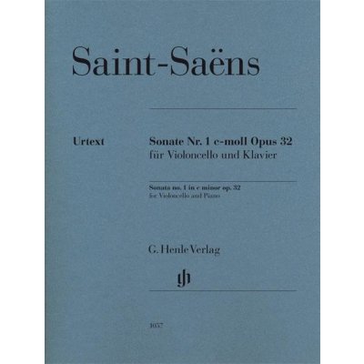 Camille Saint-Saëns Sonata No.1 In C Minor Op.32 noty na violoncello, klavír