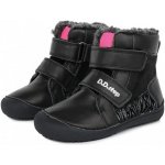 D.D.step dívčí zimní boty W063-356 barefoot černé – Zboží Dáma