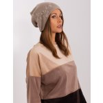 Wool Fashion Italia čepice AT-CZ-2329.79 Béžová tmavě – Hledejceny.cz
