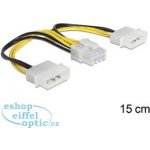 Delock 83410 napájecí kabel 8 Pin EPS > 2 x 4 Pin molex – Sleviste.cz