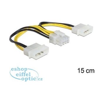 Delock 83410 napájecí kabel 8 Pin EPS > 2 x 4 Pin molex