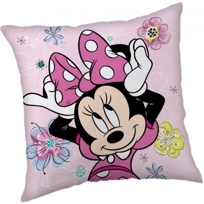 Jerry Fabrics Polštář Minnie Pink Bow 40x40 – Zbozi.Blesk.cz