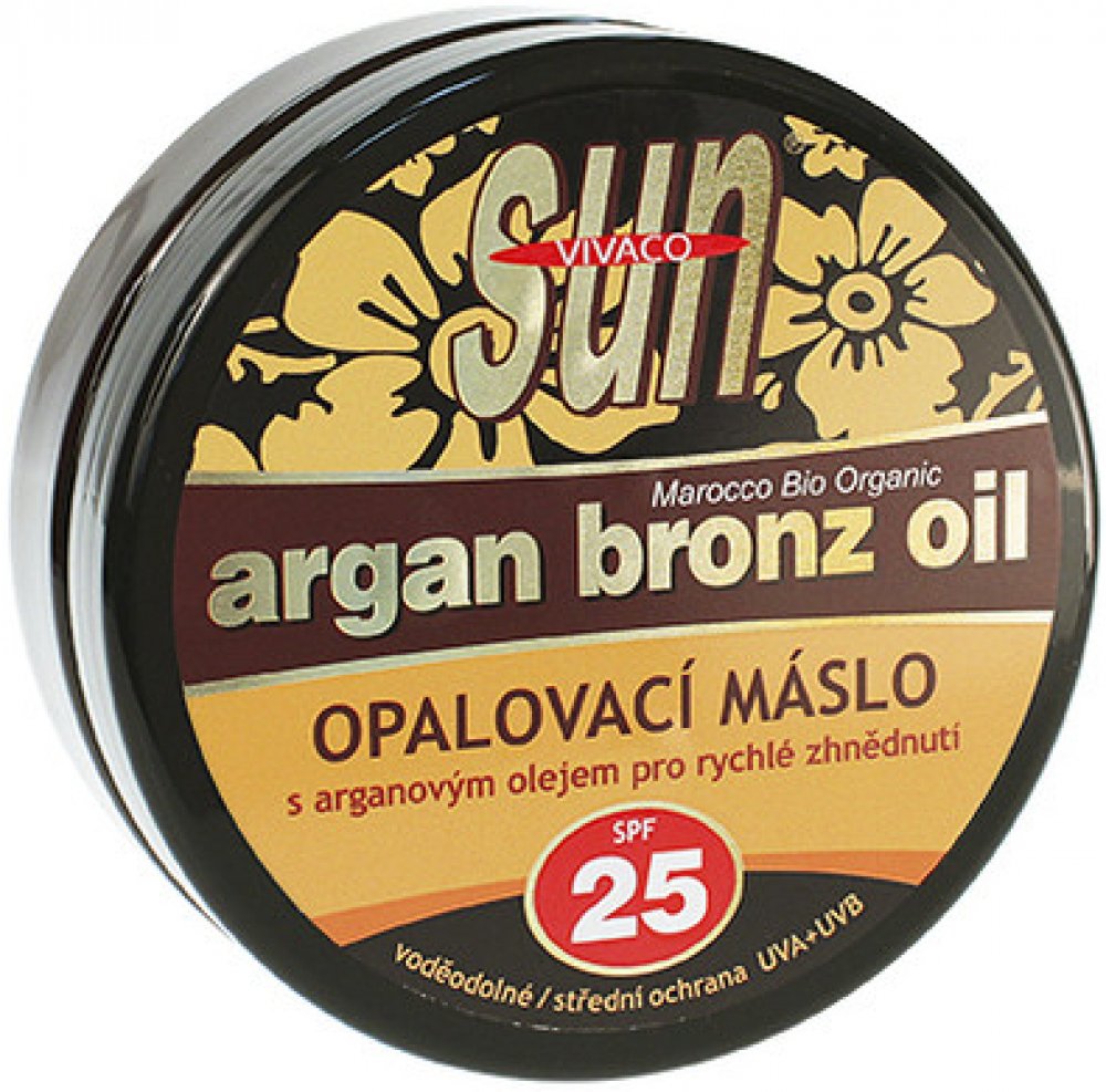SunVital Argan Bronz Oil opalovací máslo SPF25 200 ml – Zboží Dáma