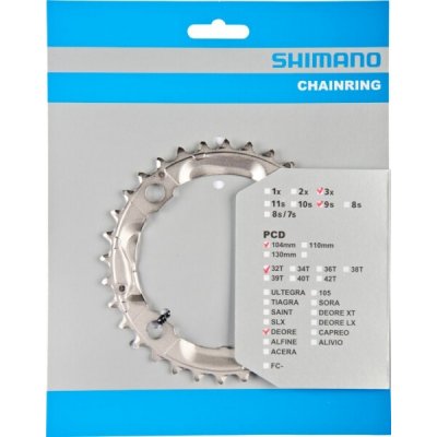Shimano-servis převodník 32z Shimano Deore FC-M532 3x9 4 díry – Hledejceny.cz