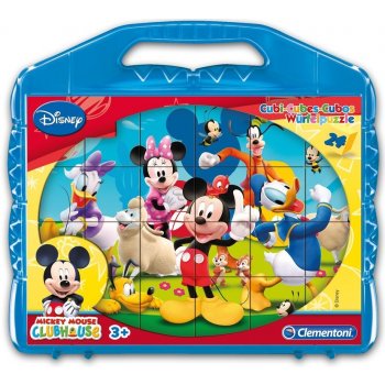 Clementoni Disney Kostky v kufříku Mickey Mouse 24 ks