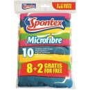 Spontex Microfibre utěrka 30 x 30 cm 8 + 2 ks