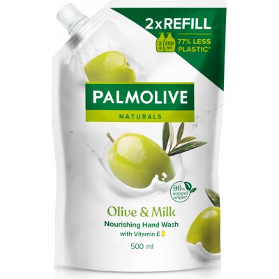 Palmolive Natural Olive Milk tekuté mýdlo náhradní náplň 500 ml – Hledejceny.cz