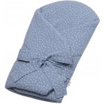 Baby Nellys zavinovačka s výztuží na zavazování DOTS jeans – Hledejceny.cz