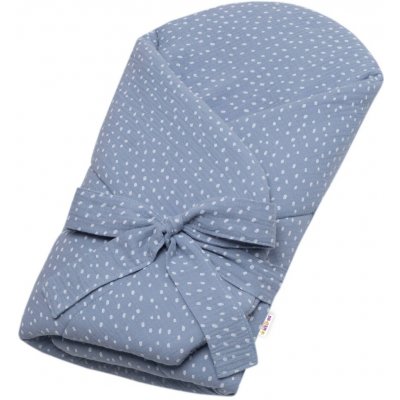 Baby Nellys zavinovačka s výztuží na zavazování DOTS jeans – Hledejceny.cz