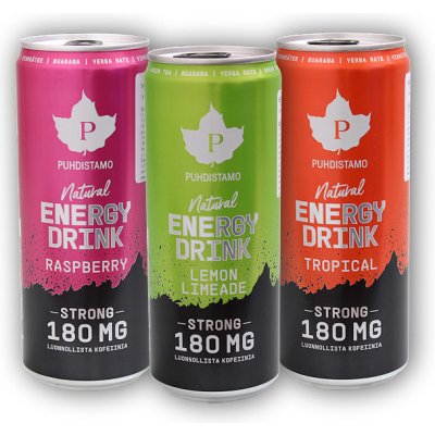 Puhdistamo Natural Energy Drink Strong Raspberry 0,33 l – Zboží Dáma