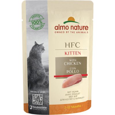 Almo Nature HFC Kitten kuřecí 12 x 55 g – Hledejceny.cz