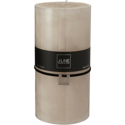 Válcová béžová svíčka XXL - 10*10*20 cm - J-Line by Jolipa – Hledejceny.cz