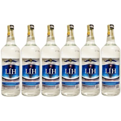 Konzumní líh jemný 80% 6x1L (holá láhev) – Zboží Dáma