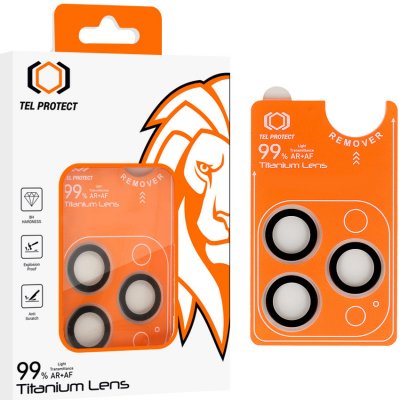 Tel Protect tvrzené sklo Titanium Lens 99% AR na fotoaparát pro iPhone 16 Pro-16 Pro Max transparent 3 pcs 137508 – Zboží Živě