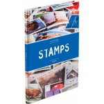 Color Album A5 na známky STAMPS, 16 bílých stran, MODRÝ PRUH + ZNÁMKY – Hledejceny.cz