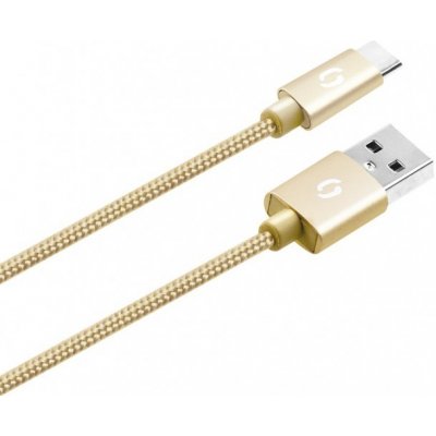 Aligator Datový kabel PREMIUM 2A, USB-C zlatý (DATKP09) – Zboží Mobilmania