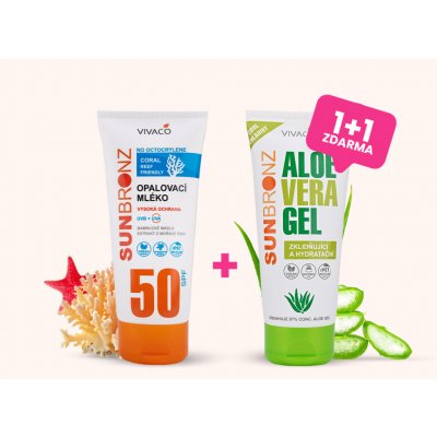 Vivaco Opalovací mléko bez octocrylenu SPF 50 coral friendly 200 ml – Sleviste.cz