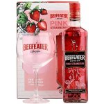 Beefeater Pink Gin 37,5% 0,7 l (dárkové balení 1 sklenice) – Hledejceny.cz