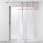 Douceur d'intérieur Závěs na očkách CAMILLA, 140 x 240 cm, bílý s výzdobou bílá – Hledejceny.cz