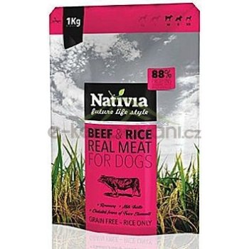 Nativia Real Meat beef & rice 1 kg