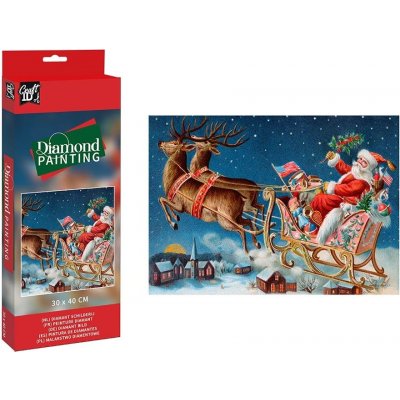 CRAFT ID Diamantové malování Santa 30x40cm – Hledejceny.cz