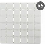 MSV sada 5 ks protiskluzových podložek QUADRO bílá 13 x 13 cm – Hledejceny.cz