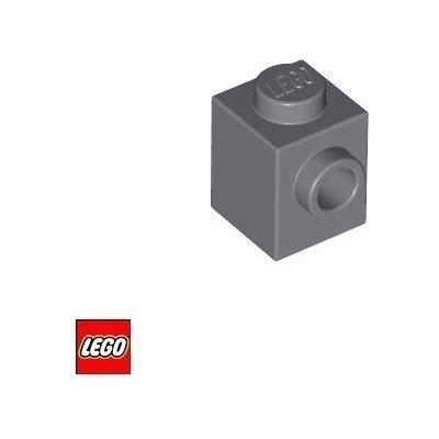 LEGO® 87087 1x1 Kostka stad na jedné straně Tmavě-Šedá – Zboží Mobilmania