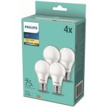 Philips žárovka LED klasik, 10W, E27, teplá bílá, 4ks – Zboží Živě