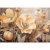 Tapety Postershop Fototapety vliesové: Art Nature Beige Big Flowers - 254x184 cm