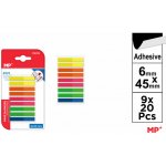 Barevné samolepící záložky 9 x 20 ks – Hledejceny.cz