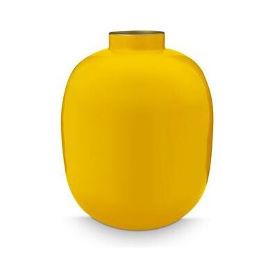 Pip Studio velká kovová váza 32cm, tmavě žlutá – Hledejceny.cz