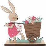 Velikonoční Zaječice dřevěná 19 x 21 x 5 cm na postavení – Hledejceny.cz