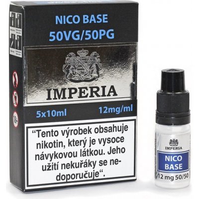 Nico Base Imperia 50/50 - 12mg - 5x10ml (50PG/50VG) – Zbozi.Blesk.cz