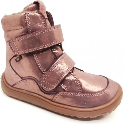 Froddo Barefoot zimní boty s membránou G3160246-9 Gold Pink – Zboží Dáma