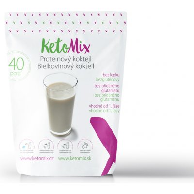 KetoMix Proteinový koktejl 40 porcí 1200 g – Hledejceny.cz