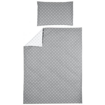 Meyco povlečení Louis grey 100 x 135 cm – Zboží Dáma