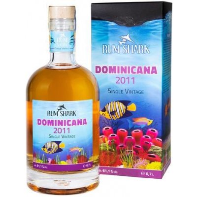 Rum Shark Dominicana 2011 SV Barrel 1 61,1% 0,7 l (karton) – Zboží Mobilmania