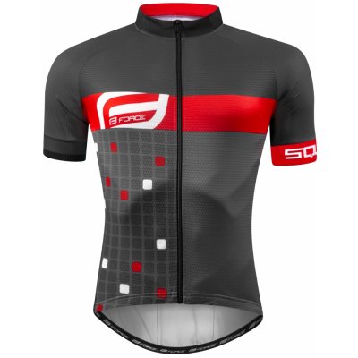 Force SQUARE krátký rukáv šedo-červený – Hledejceny.cz