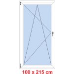 Soft Balkonové dveře otevíravé a sklopné Černá krupička/Černá krupička levé 100 x 215 cm – Hledejceny.cz