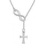 Brilio Zlatý originální Nekonečno s křížkem 273 001 00132 07 – Zboží Mobilmania