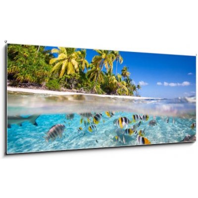 Obraz 1D panorama - 120 x 50 cm - Tropical island Tropický ostrov – Hledejceny.cz