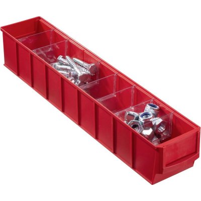 Allit 456561 skladový box 91 x 500 x 81 mm červená 1 ks