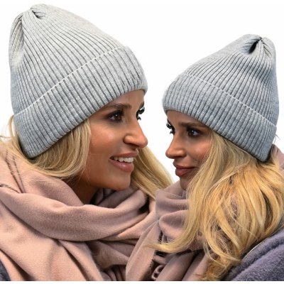 Fashionweek Módní dámská čepice beanie ZIZI-N1 šedý – Hledejceny.cz