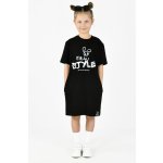 Mirau Style dívčí šaty světle šedá/melange – Zboží Dáma